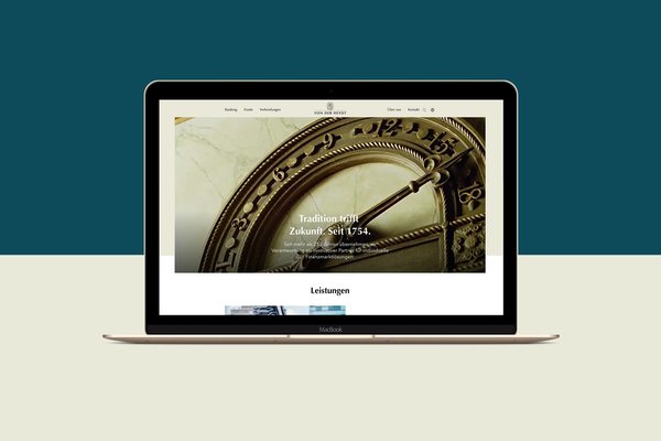 Website Bankhaus von der Heydt